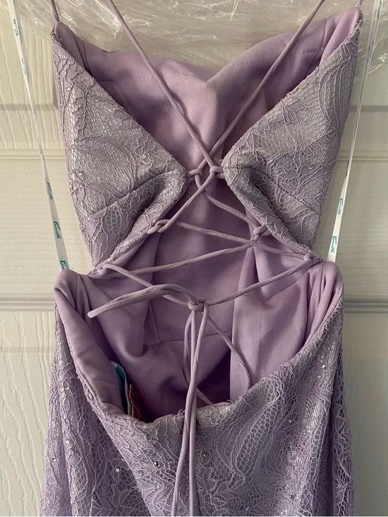 Camilla Lavender Lace Mermaid Dress - Picture 7 of 13